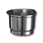 BR67051261 чаша для смешивания металл / чисто-белый кухонные комбайны BRAUN